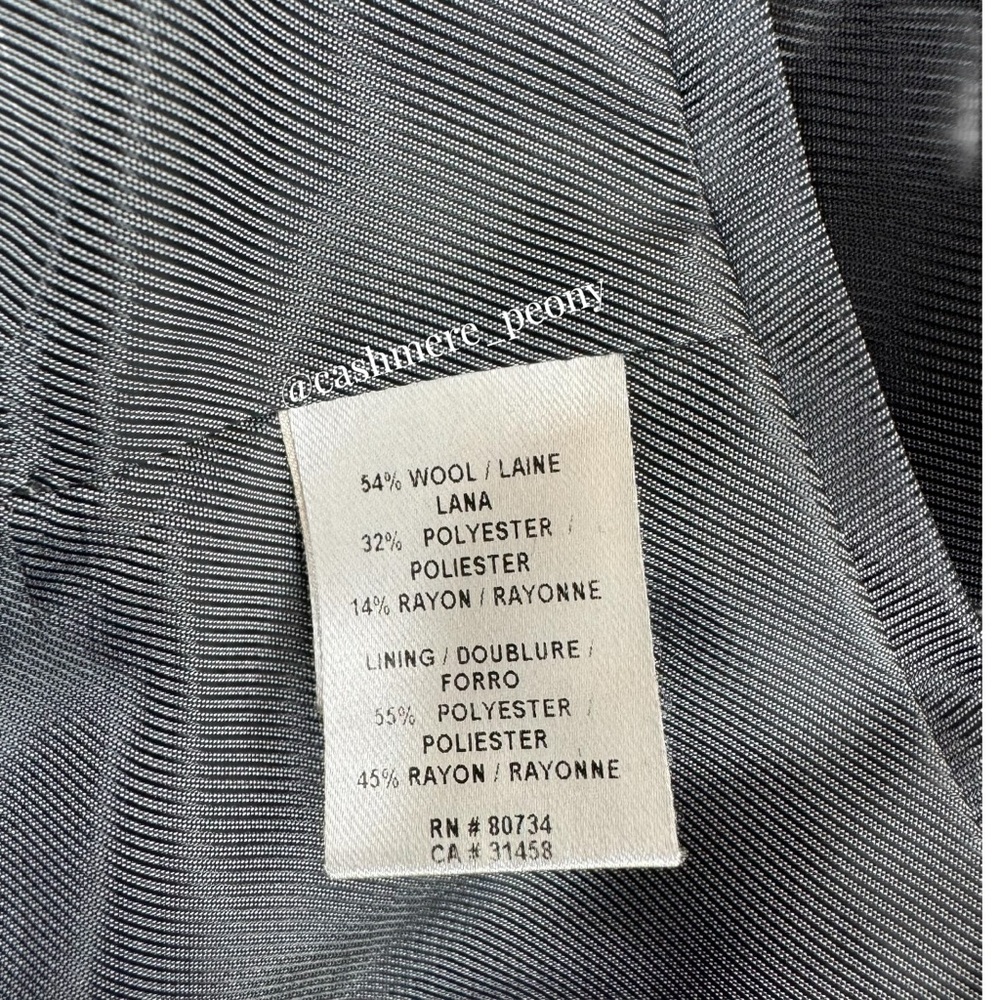 BCBGMaxAzria Black Tweed Wool Cropped Jacket Medium - Picture 10 of 13